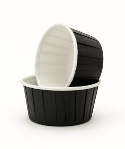Plus Hediye Sepeti 50'li Siyah Muffin Cupcake Kek Kalıbı Kek Kapsülü