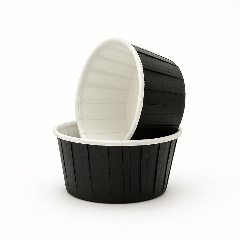 Plus Hediye Sepeti 50'li Siyah Muffin Cupcake Kek Kalıbı Kek Kapsülü