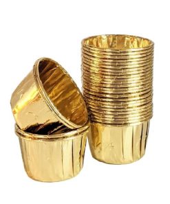 Plus Hediye Sepeti 25'li Gold Muffin Cupcake Kek Kalıbı Kek Kapsülü