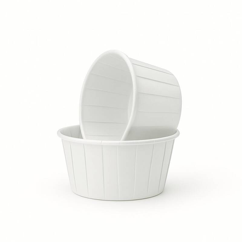 Plus Hediye Sepeti 50'li Beyaz Büyük Boy Muffin Cupcake Kek Kalıbı Kek Kapsülü