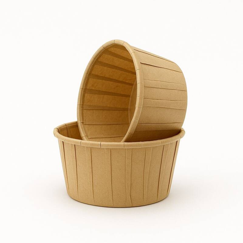 Plus Hediye Sepeti 50'li Kraft Büyük Boy Muffin Cupcake Kek Kalıbı Kek Kapsülü