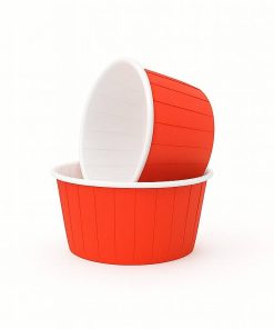 Plus Hediye Sepeti 50'li Kırmızı Muffin Cupcake Kek Kalıbı Kek Kapsülü